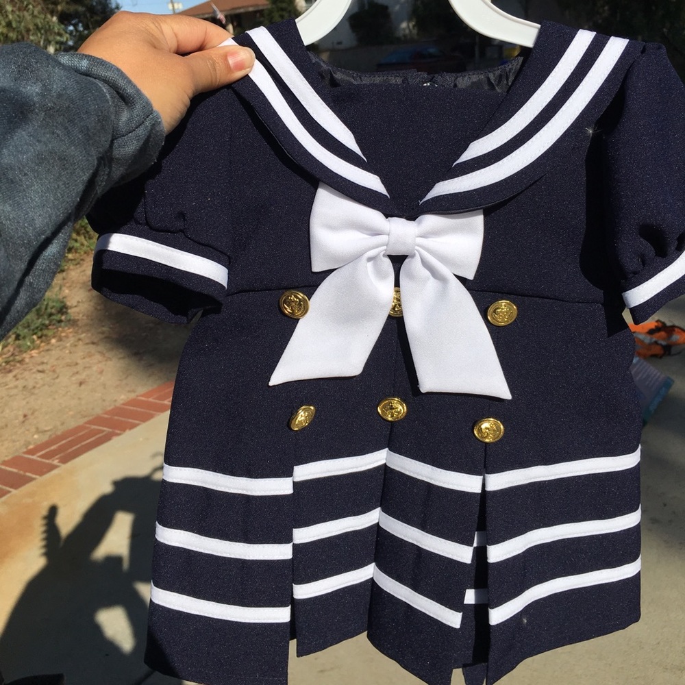 Baby girl sailor outfit 9-12 months